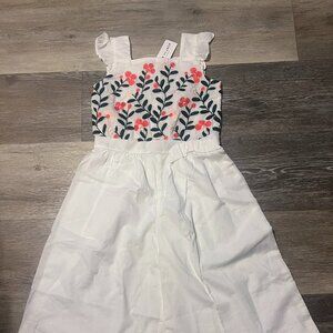 Janie and Jack size 5 NWT Embroidered Flowers Romper NEW